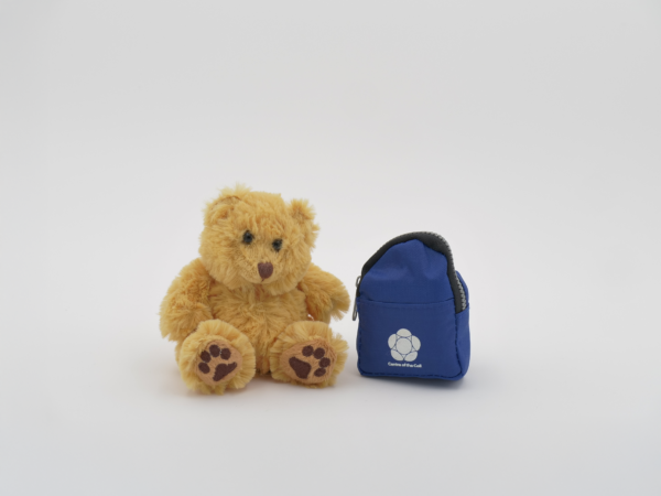 Ted with a backback