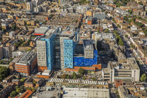 Aerial photos of the City of London in 2019. Including the Royal London hospital