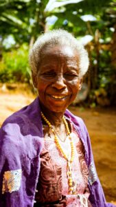 Image of old woman smiling