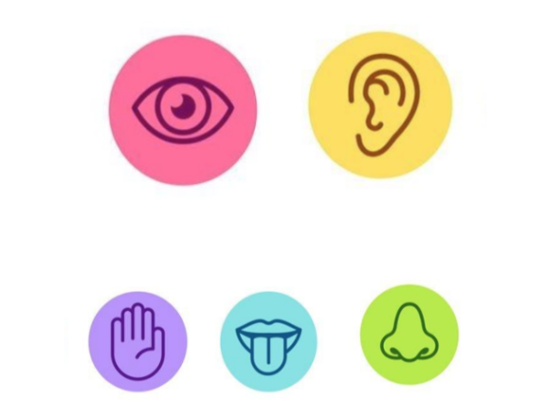Symbols of the five senses
