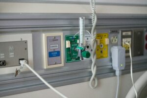 Image of oxygen supply in a hospital