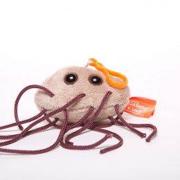 picture of e. coli keychain