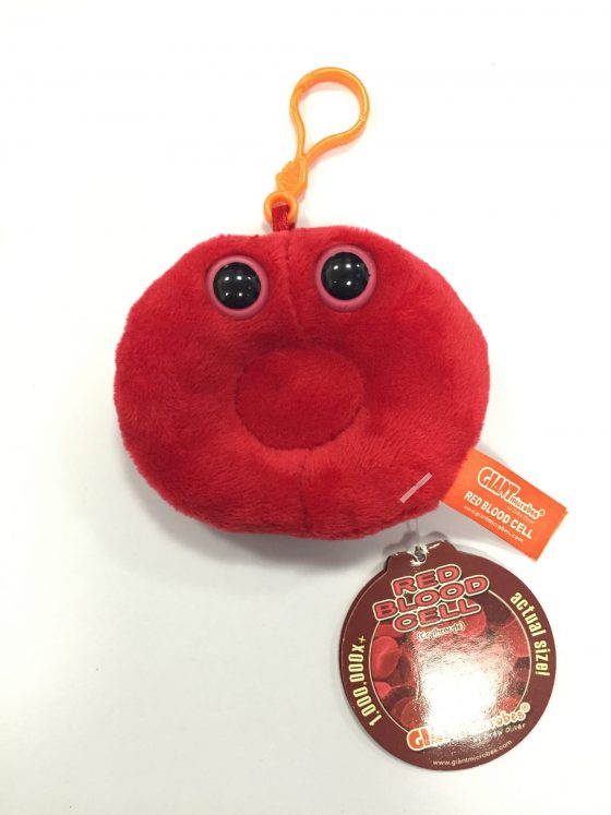 red blood cell key chain